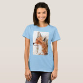 T-shirt Red Fox Wall Art Forêt (Devant entier)