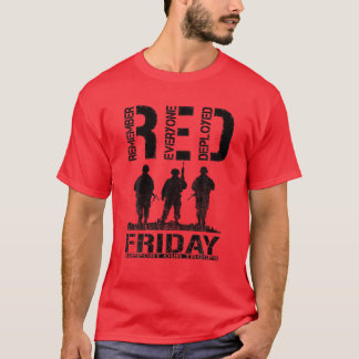 T-shirt Red Friday Militaire R.E.D. Se souvenir de tout le