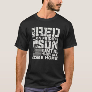 T-shirt Red Friday Porte le rouge pour mon fils Vintage mi