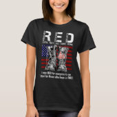 T-shirt Red Friday Suprt Our Troops Until They All Come Ho (Devant)