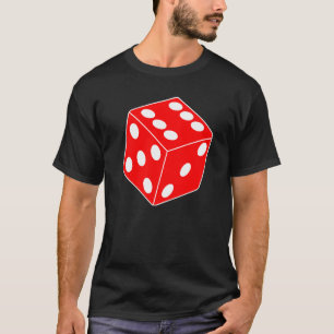 T-shirt Red Gaming Dice Halloween Costume Cool Roll À St
