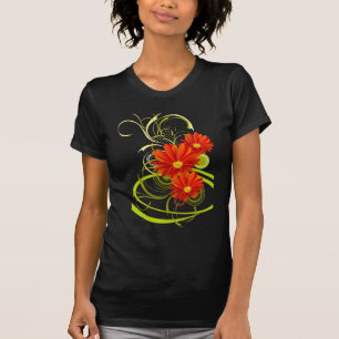 T-shirt Red Gerbera Daisy