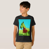 T-shirt Red Heart and Horse (Devant entier)
