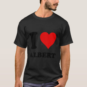 T-shirt Red Heart I Love Albert