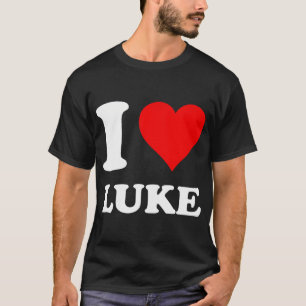 T-shirt Red Heart I Love Luke