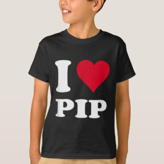T-shirt Red Heart I Love Pip