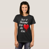 T-shirt Red Heart Message of Love Mari Saint Valentin (Devant entier)