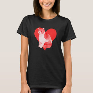 T-shirt Red Heart mignon animal meilleur ami British Short