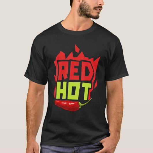T-shirt Red Hot Chili Flavor Spicy Food Chipotle Squale 1 (Devant)