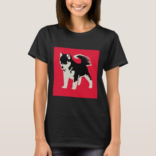 T-shirt Red Husky (Devant)