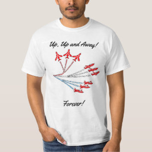 T-shirt Red Jet Planes