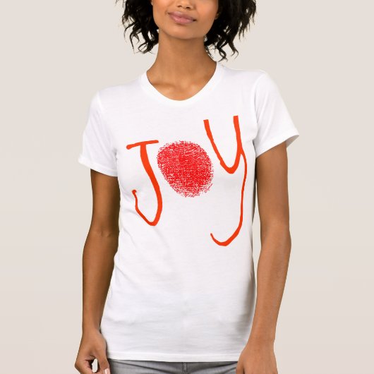 T-shirt Red Joy Fingerprint (Devant)