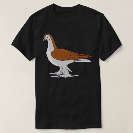 T-shirt Red Lahore Pigeon 1 (Design devant)