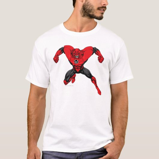 T-shirt Red Lanterne Corps - Rage Jump 1 (Devant)