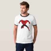 T-shirt Red Lanterne Corps - Rage Jump 1 (Devant entier)