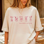 T-shirt Red Martini Bachelorette Beach Couverture ou somme