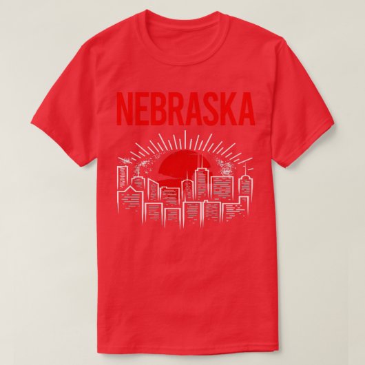 T-shirt Red Moon Nebraska (Design devant)