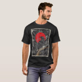 T-shirt Red Moon Raven Graphic Black Crow (Devant entier)