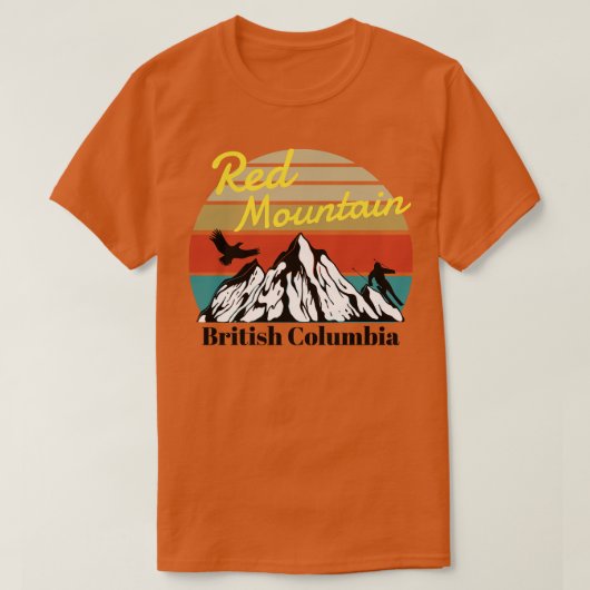 T-shirt Red Mountain ski Colombie-Britannique (Design devant)