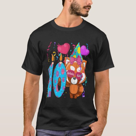 T-shirt Red Panda 10E I'M 10 (Devant)