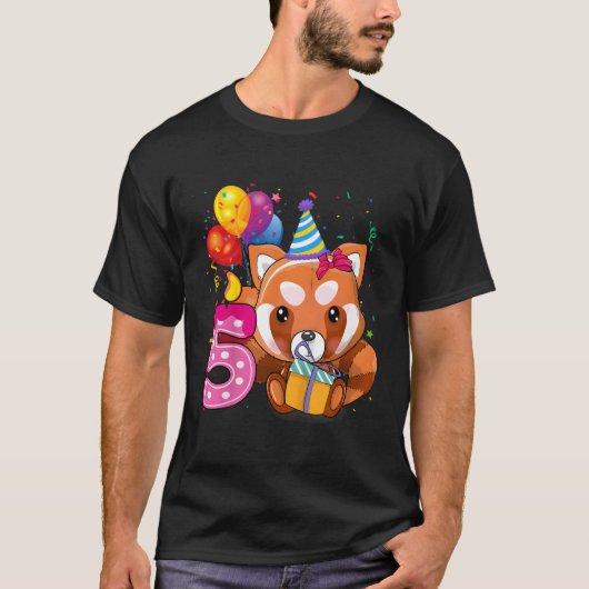 T-shirt Red Panda 5E Je Suis 5 Py (Devant)