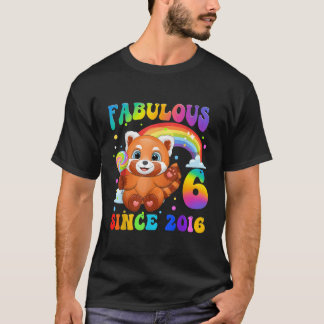 T-shirt Red Panda 6 6E Depuis 2016