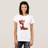 T-shirt Red panda at Love with Heart.PNG (Devant entier)