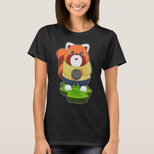 T-shirt Red Panda Bowling ballon Sports (Devant)