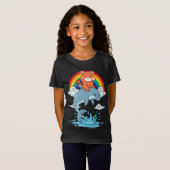 T-Shirt Red Panda Cadeaux Enfants Kawaii Red Panda Dolphin (Devant entier)