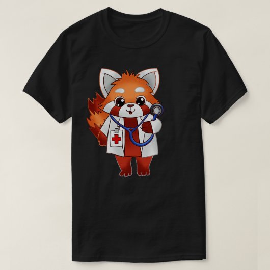 T-shirt Red Panda Doctor (Design devant)