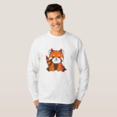 T-shirt Red Panda Halloween Cute Devil Witch Costume (Devant entier)