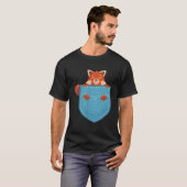 T-shirt Red Panda In Pocket Red Pandas Animal (Devant entier)
