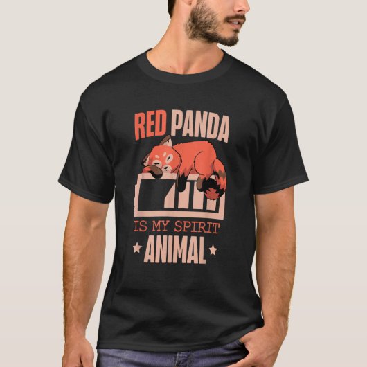T-shirt Red Panda Is My Spirit Animal Zookeeper Zoogoer Wi (Devant)