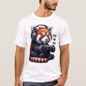T-shirt Red Panda Jeu Vidéo Jeu Nerd (Devant)