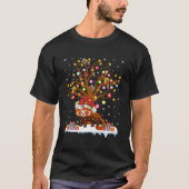 T-shirt Red Panda Lighting Xmas Tree Cadeau Red Panda Chri (Devant)