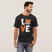 T-shirt Red Panda Love Animal Red Panda (Devant entier)