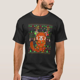 T-shirt Red Panda Lover Famille Correspondant Rouge Panda