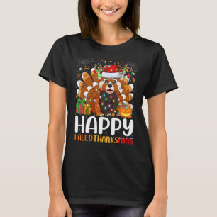 T-shirt Red Panda Lover Halloween Noël Happy Hallotha