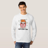 T-shirt Red Panda Popcorn Time Funny Pun (Devant entier)