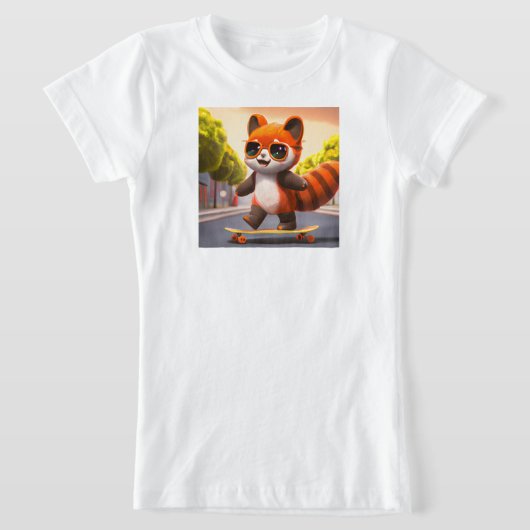 T-shirt Red Panda Rides (Poser)