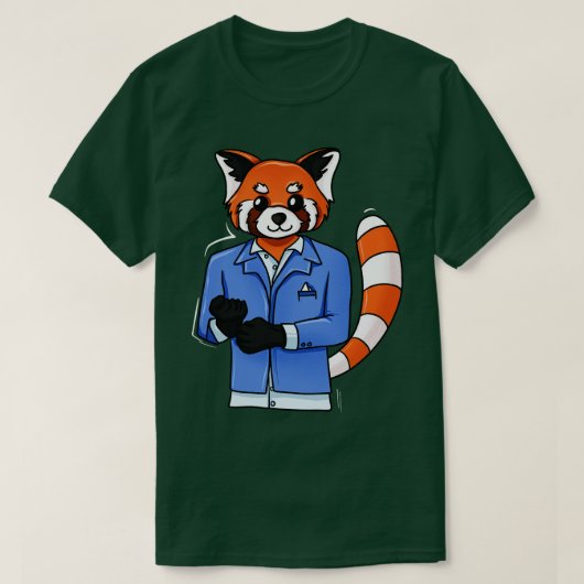 T-shirt Red Panda Tuxedo (Design devant)