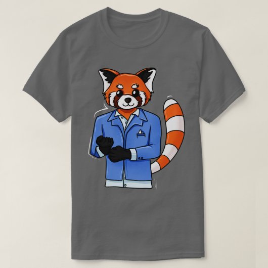 T-shirt Red Panda Tuxedo (Design devant)
