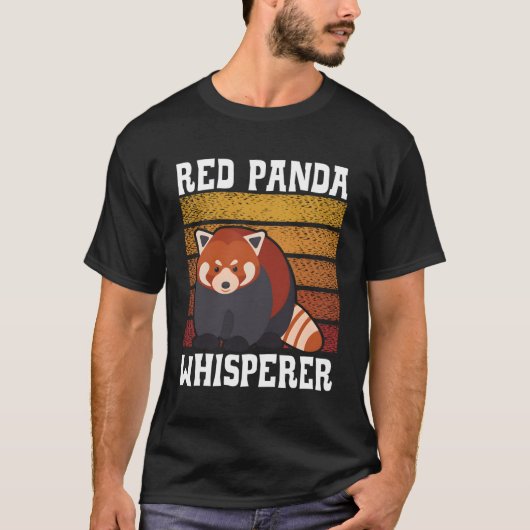 T-shirt Red Panda Whisperer Wildlife Animal Zookeeper (Devant)