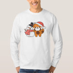 T-shirt Red Panda With Snowman In Winter For Christmas<br><div class="desc">Red panda with snowman en hiver pour Christmas - a snowman for winter and Christmas. A winter greeting in the cold season for the holidays. Christmas red panda with snowman.</div>