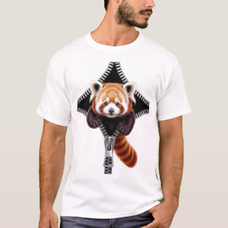 T-shirt Red Panda with zipper