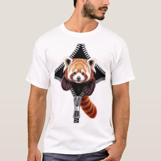 T-shirt Red Panda with zipper (Devant)