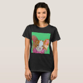 T-shirt Red Papillon Green (Devant entier)