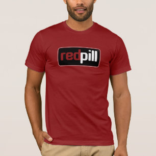 T-shirt Red Pill™ Text Black Logo American Apparel T-Shi