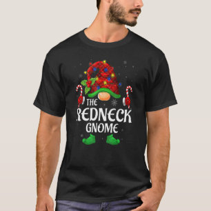 T-shirt Red Plaid Famille Correspondante Gnomalo Red Plaid