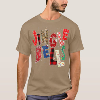 T-shirt Red Plaid Jingle Bells Christmas Family Pajama T-S